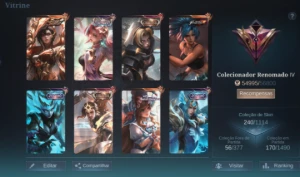 Conta mobile legends full heróis e emblemas