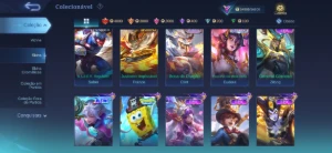 Conta mobile legends full heróis e emblemas