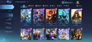 Conta mobile legends full heróis e emblemas
