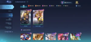 Conta mobile legends full heróis e emblemas