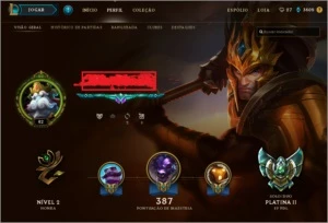 CONTA DE LOL (PLATINA) - League of Legends