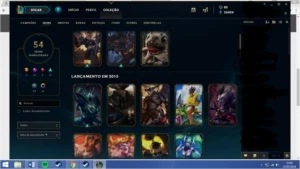 CONTA DIAMANTE 4 TODOS OS CAMPEÕES/ 35k de EA / 54 skins - League of Legends LOL