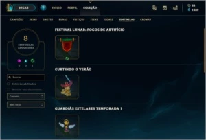 Conta League of Legenda Platina IV - 53 campeões / 22 skins - League of Legends LOL