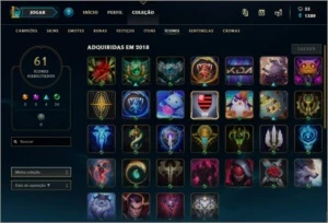 Conta League of Legenda Platina IV - 53 campeões / 22 skins - League of Legends LOL