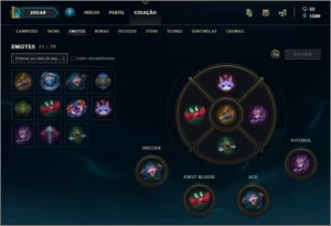 Conta League of Legenda Platina IV - 53 campeões / 22 skins - League of Legends LOL