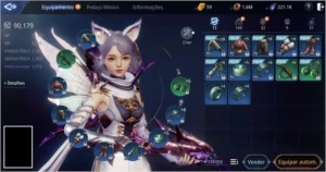 Conta Mir4 arqueira - lvl74 -90k Power - Escama Épica