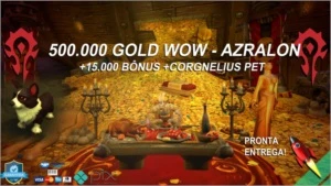500.000 Gold Wow Azralon E Outros Servidores. + Bônus - Blizzard