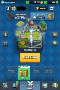Conta nível 10 3 lendárias sendo uma nível 2 +4000 troféus - Clash Royale