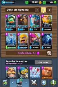 Conta nível 10 3 lendárias sendo uma nível 2 +4000 troféus - Clash Royale