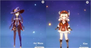 GENSHIN IMPACT (NA) - AR22 KLEE (CONSTELAÇÃO 1)/ MONA/RAZOR