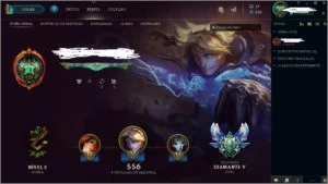 CONTA D5 COM BORDA MESTRE - League of Legends LOL