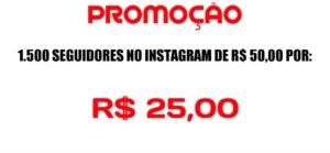 1.500 SEGUIDORES NO INSTAGRAM PROMOÇÃO - Redes Sociais
