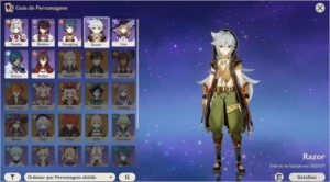 GENSHIN IMPACT AR8 RAZOR, BEIDOU, NOELLE - NA (PC/MOBILE)