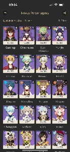 Conta Rank 60, Mualani C1, Varesa C1, Shehen C1, Mavuika E V - Genshin Impact