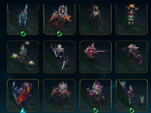 CONTA com 199 skins (quase todas da katarina) 24kEA - League of Legends LOL