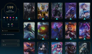 CONTA com 199 skins (quase todas da katarina) 24kEA - League of Legends LOL