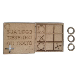 Kit 10 Unidades Jogos Da Velha personalizado, Tabuleiro... - Artesanato e Personalizados