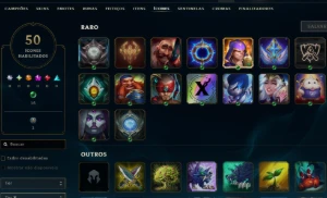 Lol Lvl 43, Unranked, Upada Na Mão, 5 Skins, 8K Ea, 37Champ - League of Legends