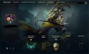 conta platina lol - League of Legends