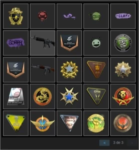Steam LVL 100, 7 Anos, 200 jogos, várias medalhas CS - Counter Strike