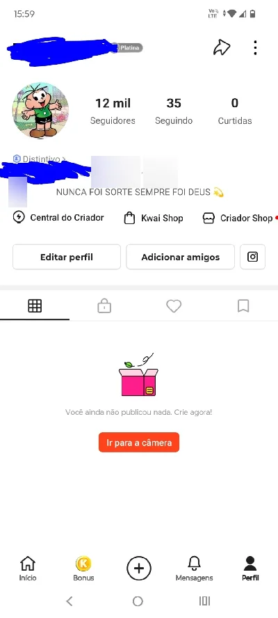 Vendo conta Kwai barata 12k de seguidores - Redes Sociais