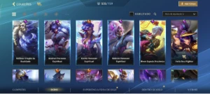 Conta Wild Rift 535 skins - League of Legends: Wild Rift LOL WR