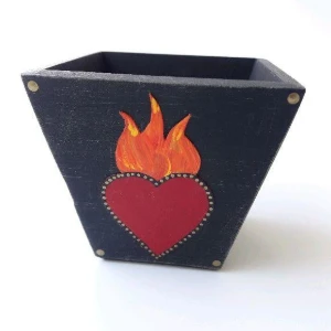 Vasinho Sagrado Coração - Artesanato e Personalizados