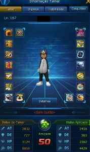 Conta End Game Kizuna U + Eosmon U Ladmo Omegamon - Digimon Masters Online
