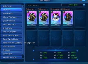 Conta End Game Kizuna U + Eosmon U Ladmo Omegamon - Digimon Masters Online