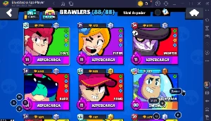 CONTA BRAWL STARS FULL ACESSO|39K+ TROFÉUS | 88/88 BRAWLERS