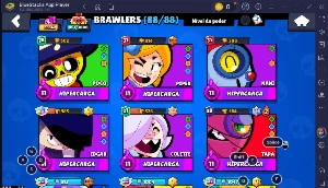 CONTA BRAWL STARS FULL ACESSO|36K+ TROFÉUS | 88/88 BRAWLERS