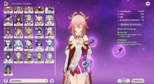 Conta Genshin Impact | Raiden + Yae Miko + Qiqi | Entrega Au