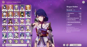 Conta Genshin Impact | Raiden + Yae Miko + Qiqi | Entrega Au