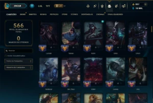 Unranked com 150 Champs e 146 Skins ( SUP / JG ) +7 Vitorios - League of Legends LOL