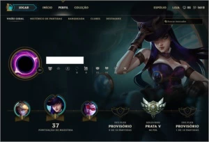 CONTA League of Legends - Prata 5 + Champs+ e Skins, Top!! LOL