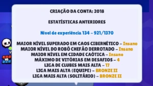 Conta De Brawl Stars De 2018 Rara!!