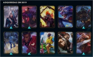 Platina 3, 100+ skins, 24 campeos - League of Legends LOL