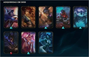 Platina 3, 100+ skins, 24 campeos - League of Legends LOL