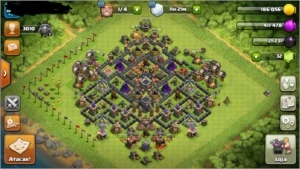 Conta Clash of Clans Cv9 semi full