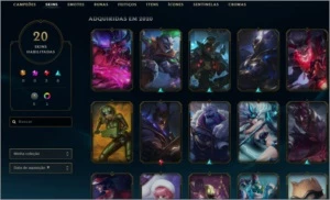 conta lol 82 champs e 20 skins - League of Legends