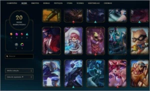 conta lol 82 champs e 20 skins - League of Legends