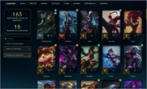 conta lol 82 champs e 20 skins - League of Legends