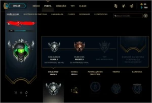conta lol 82 champs e 20 skins - League of Legends
