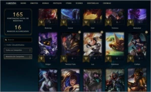conta lol 82 champs e 20 skins - League of Legends