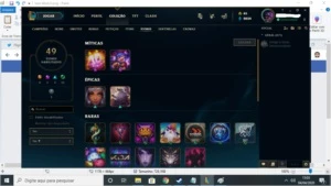 CONTA LEAGUE OF LEGENDS LOL