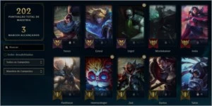 Conta LVL 105 - BRONZE 1 - 32 SKINS - 56 CAMPEÕES - 4 CROMAS - League of Legends LOL