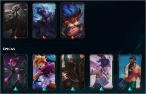 Conta LVL 105 - BRONZE 1 - 32 SKINS - 56 CAMPEÕES - 4 CROMAS - League of Legends LOL