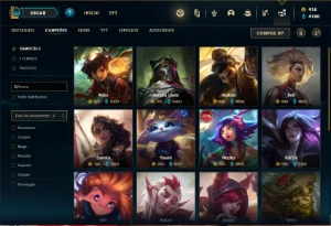 Conta ouro 1 com 140 Champs e 152 Skins - League of Legends LOL