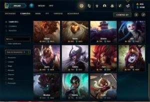 Conta ouro 1 com 140 Champs e 152 Skins - League of Legends LOL