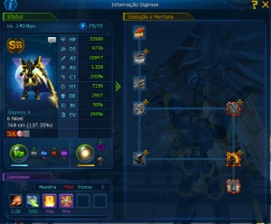 Conta LDMO Server Alphamon - Digimon Masters Online